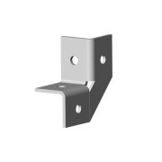 Угол 3D, 4 отверстия, толщ. 4,0 мм, гальван. цинк, 868124 | УС-3D4-4,0-ЭЦ | Ostec