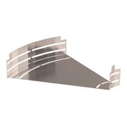 Угол горизонтальный изменяемый 0-45 градусов Стандарт INOX (AISI 409) 400х80 | PR16.3657 | Промрукав