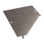 Крышка переходника левого Стандарт INOX (AISI 409) 400х200 | PR16.5649 | Промрукав