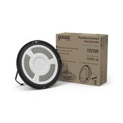 Светильник светодиодный подвесной UFO 100W 12000lm 5000K 175-265V IP65 D230*88мм черный скобка в комплекте | 821536300 | Gauss