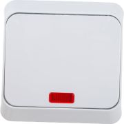 Переключатель проходной 1-кл. ОП Этюд 10А IP20 с подсветкой бел. SE BA10-007B