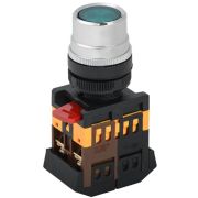 Кнопка ABLF-22 d22мм 1НО+1НЗ 240В неон зел. GENERICA BBT10-ABLF-K06