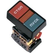 Кнопка РPВВ-30N «Пуск-Стоп» d30мм 1НО+1НЗ 240В неон GENERICA BBD21-PPBB-K51