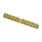 Шина PEN «ноль-земля» 6х9 14 отвер. латунь крепеж по центру PROxima EKF sn0-63-14