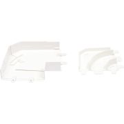 Угол для кабель-канала плоский изменяемый для мини-плинтусов DLPlus 75х20 бел. Leg 030303