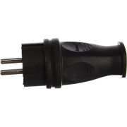 Вилка кабельная 1ф 1х16А 2P+E 220-240В IP44 каучук LEZARD 106-0400-0105/105