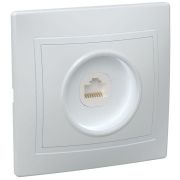 Розетка компьютерная 1-м СП Кварта РК10-КБ IP20 бел. GENERICA EKK10-K01-DM