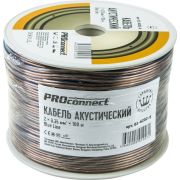 Кабель Stereo 2х0.35 BLUE LINE бухта (м) PROCONNECT 01-6202-6