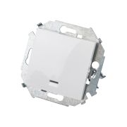 Механизм кнопки клавишной 1-м СП с подсветкой 16А Simon15 бел. 1591160-030