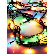 Гирлянда светодиодная 80LED зел. провод 8.8м (7.3+1.5) расстояние между лампами 10см 8 режимов мигания IP20 мультиколор Космос KOC_GIR80LED_RGB