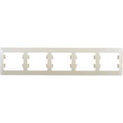 Рамка 5-м Glossa горизонт. беж. SE GSL000205