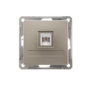 Розетка телефонная СП W59 RJ11 1А 160В механизм шампань SE RSI-152T-4-86