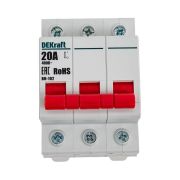 Выключатель-разъединитель 3п 20А ВН-102 DEKraft 17009DEK