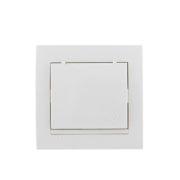 Розетка 1-м СП Deriy с заземл. с защ. крышкой бакелит бел./бел. LEZARD 702-0202-123B