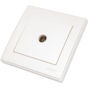 Розетка телевизионная проходная TV СП Rain жемчуж./бел. перламутр. LEZARD 703-3030-129