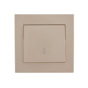 Переключатель проходной 1-кл. СП Rain IP20 крем. LEZARD 703-0303-105