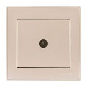 Розетка телевизионная проходная TV СП Rain крем. LEZARD 703-0303-129