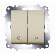 Переключатель 2-кл. СП Cosmo 10А IP20 (сх. 6) механизм титаниум ABB 619-011400-211