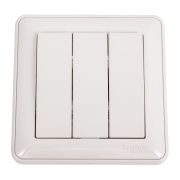 Выключатель 3-кл. СП W59 10А IP20 10AX в сборе бел. SE VS0510-351-18