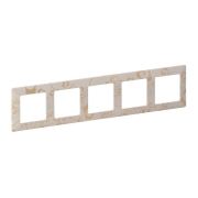 Рамка 5-м Valena Life универсальная ампир беж. Leg 754115