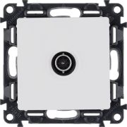 Розетка телевизионная TV 1-м Valena Life 0-2400МГц с топологией «звезда» с лицев. панелью механизм бел. Leg 753451