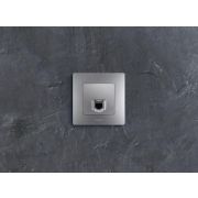 Розетка компьютерная 1-м СП Etika RJ45 кат.5E UTP механизм алюм. IEK 672441