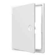 Люк-дверца ревизионная накладная 200х250мм с ручкой-задвижкой АБС бел. EVECS ЛТ2025П