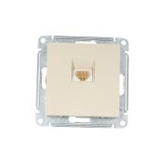 Розетка телефонная 1-м СП AtlasDesign RJ11 механизм беж. SE ATN000281