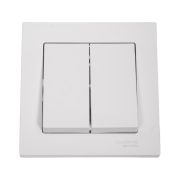 Выключатель 2-кл. СП AtlasDesign 10А IP20 (сх. 5) 10AX в сборе бел. SE ATN000152