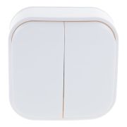 Выключатель 2-кл. ОП 10А IP20 бел. IONICH 1413