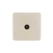 Розетка телевизионная проходная TV 1-м ОП Viola крем. LEZARD 751-0300-129