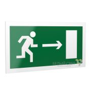 Знак безопасности PS-20106.E03 «Напр. К эвакуационному выходу направо» Белый свет a21437
