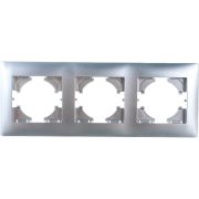 Рамка 3-м Bravo серебр. GUSI С1030-004