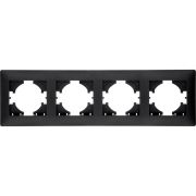 Рамка 4-м Bravo графит GUSI С1040-010