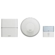 Комплект беспроводного звонка «Премиум» - 30 рингтон. дальн. 200м бел. с доп. звонком «Комфорт» с пит. от 220В Leg 094272