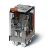 Реле миниатюрное силовое электромеханич. монтаж в розетку или наконечники Faston (4.8х0.5мм) 2CO 12А AgNi 220В DC RTI опции: нет FINDER 563292200000