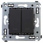 Переключатель 2-кл. СП Avanti «Черный матовый» DKC 4412114