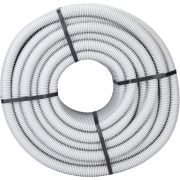 Труба гофрированная ПВХ легкая d32мм с протяжкой сер. (уп.50м) Эра Б0020115