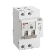 Выключатель автоматический дифференциального тока C 25А 30мА тип AC 6кА АД-2 (электрон.) защита 270В PROxima EKF DA2-6-25-30-pro