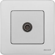 Розетка телевизионная проходная TV Inspiria 14дБ 5-862мГц механизм алюм. IEK 673862