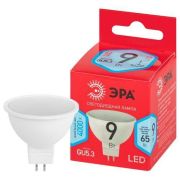 Лампа светодиодная RED LINE LED MR16-9W-840-GU5.3 R 9Вт MR16 софит 4000К нейтр. бел. GU5.3 (уп.10шт) Эра Б0050199