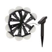 Светильник светодиодный садовый «Каскад Взлетная Полоса» 3.8м LED холод. бел. 5Вт IP65 с выносной солнечн. панелью 2м; аккум. монтаж в грунт Lamper 602-244