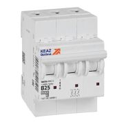 Выключатель автоматический модульный 3п B 25А 10кА OptiDin BM63-3B25-4.5-УХЛ3 КЭАЗ 329521
