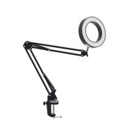 Светильник настольный Desk038. 10Вт 5В 2А RA>80 3 реж. цветности диммируемая струбцина черн. КОСМОС KOC_DESK038