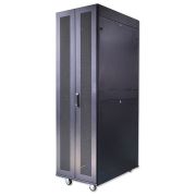 Шкаф серверный телекоммуникационный напольн. ND-SC-47U80/120-BK 19дюйм 47U 800х1200мм для распределит. и серверн. оборудования; передн. и задн. двойн. перфорир. двери ручки с замком RAL 9004 черн. Cabeus 11123c