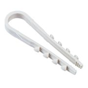 Дюбель-хомут 5-10мм для круглого кабеля нейлон бел. (уп.25шт) IEK UDH13-05-10-025-K01