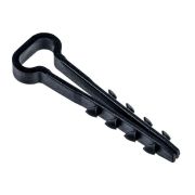 Дюбель-хомут 5х10мм для плоского кабеля нейлон черн. (уп.25шт) IEK UDH14-05-10-025-K02