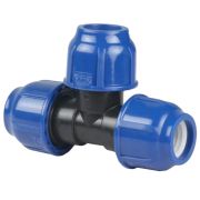 Тройник компрессионный PN16 d20 для ПЭ труб RTP 14698
