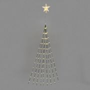 Гирлянда светодиодная из росы с макушкой на елку 9 нитейх2м 200LED тепл. бел. эффект водопада 230В Neon-Night 315-896