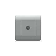 Розетка телевизионная одиночная TV NEW3-E коннектор серебр. CHINT 431411